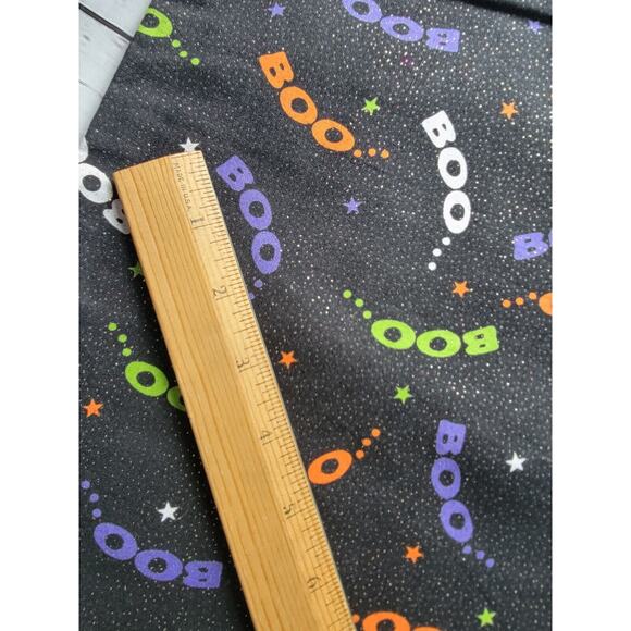 Hnamdmade Halloween Boo trick or treat bag purple lining - Picture 3 of 7